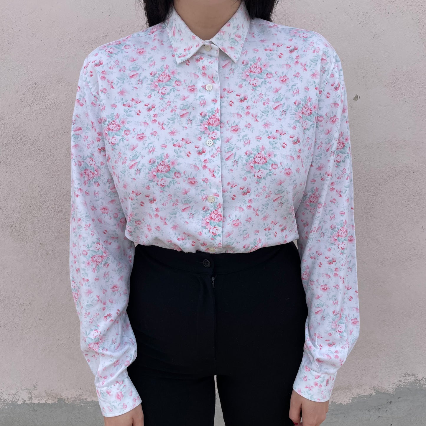 Camicia fiorellini rosa