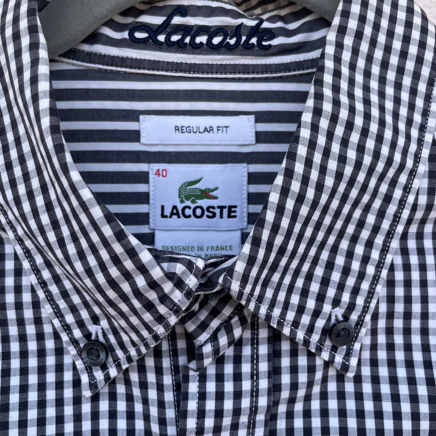 Camicia Lacoste vichy