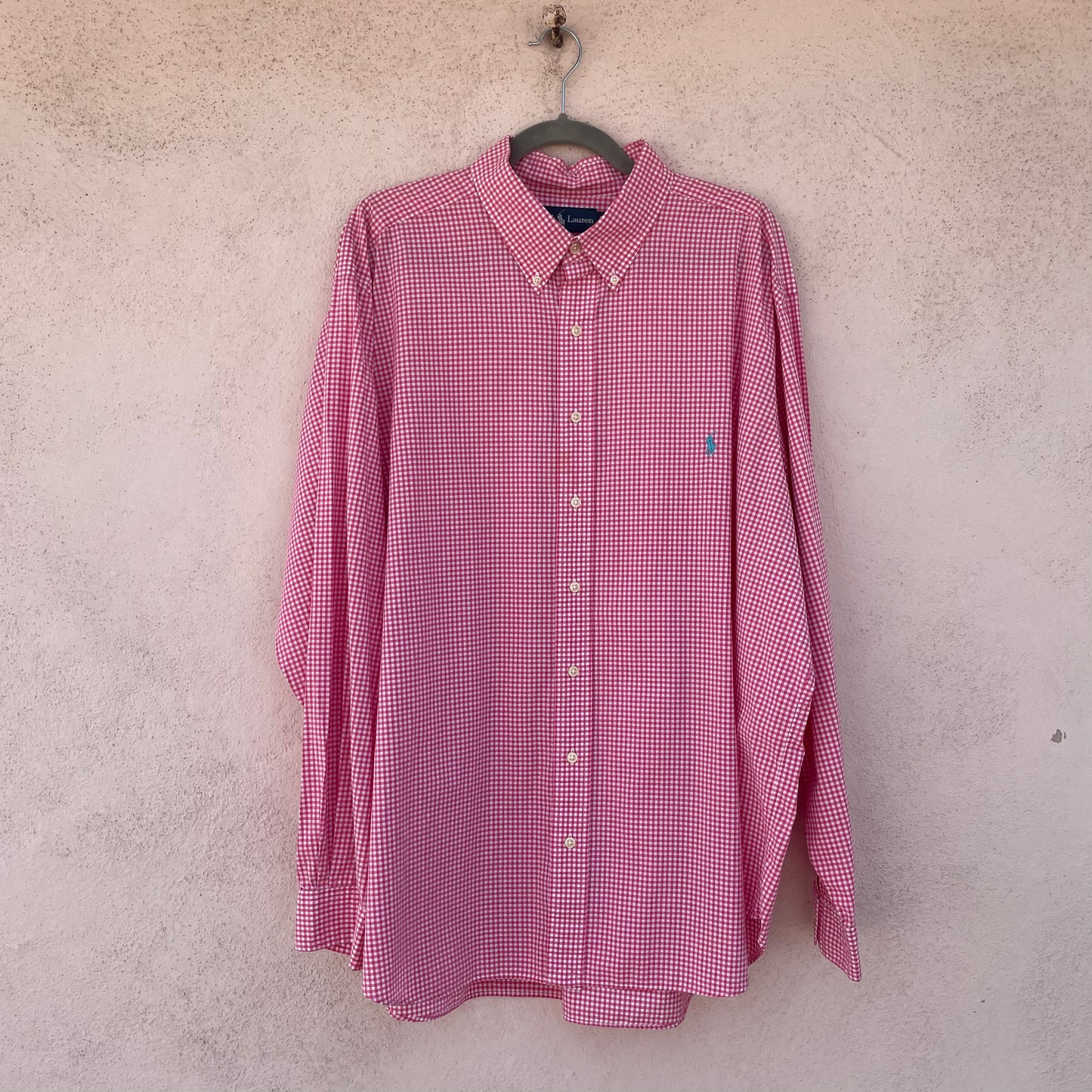 Camicia Ralph Lauren vichy rosa