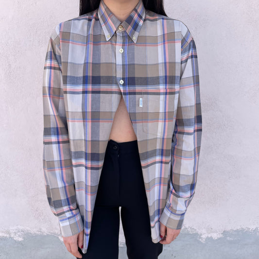 Camicia Valentino tartan tortora