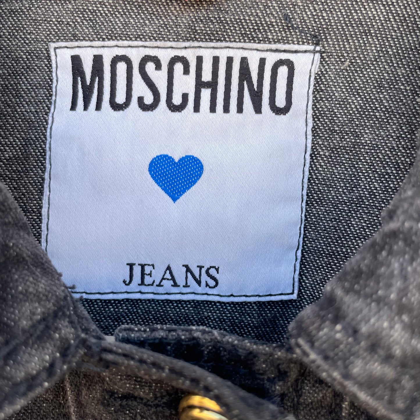 Giacca jeans Moschino fiocchi