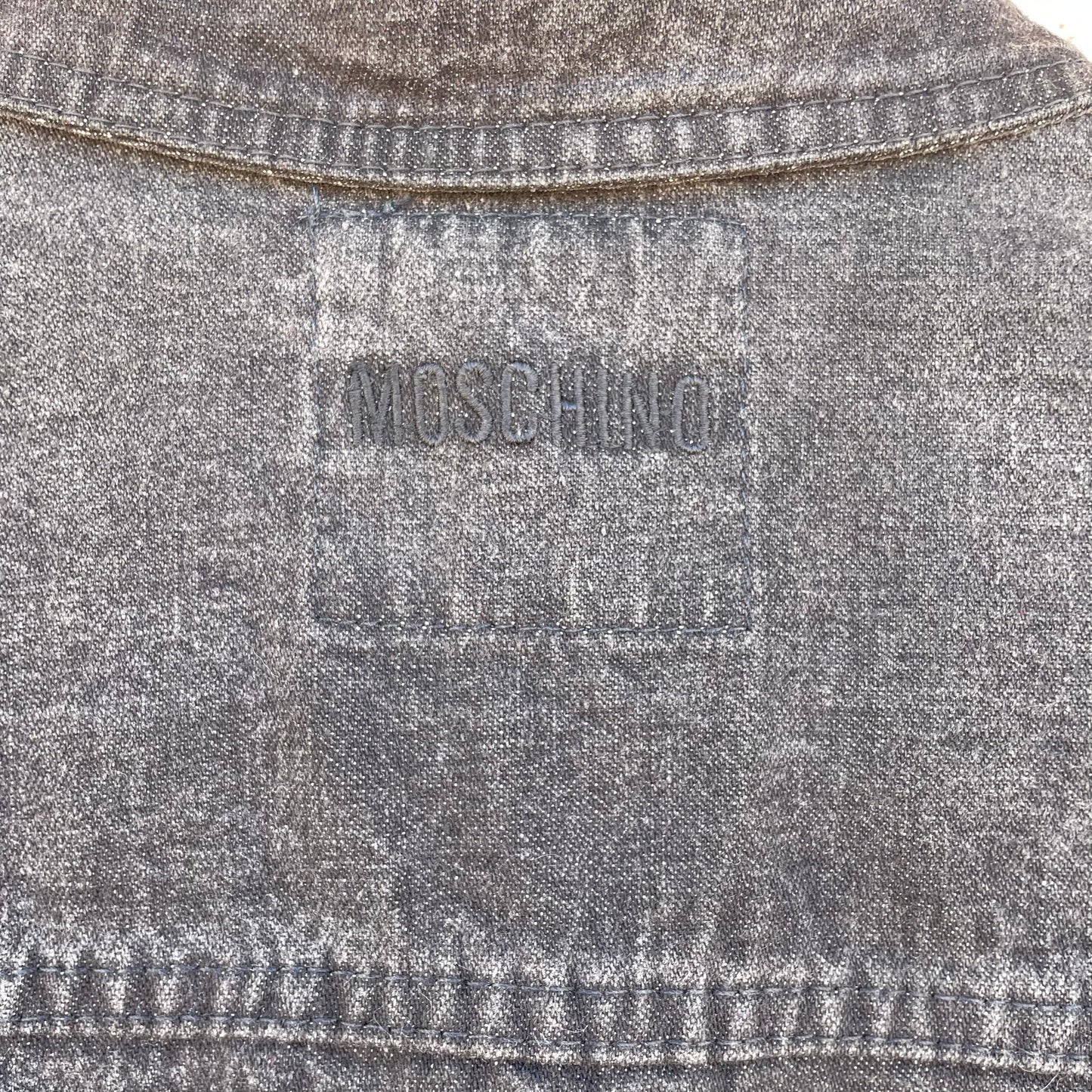 Giacca jeans Moschino fiocchi