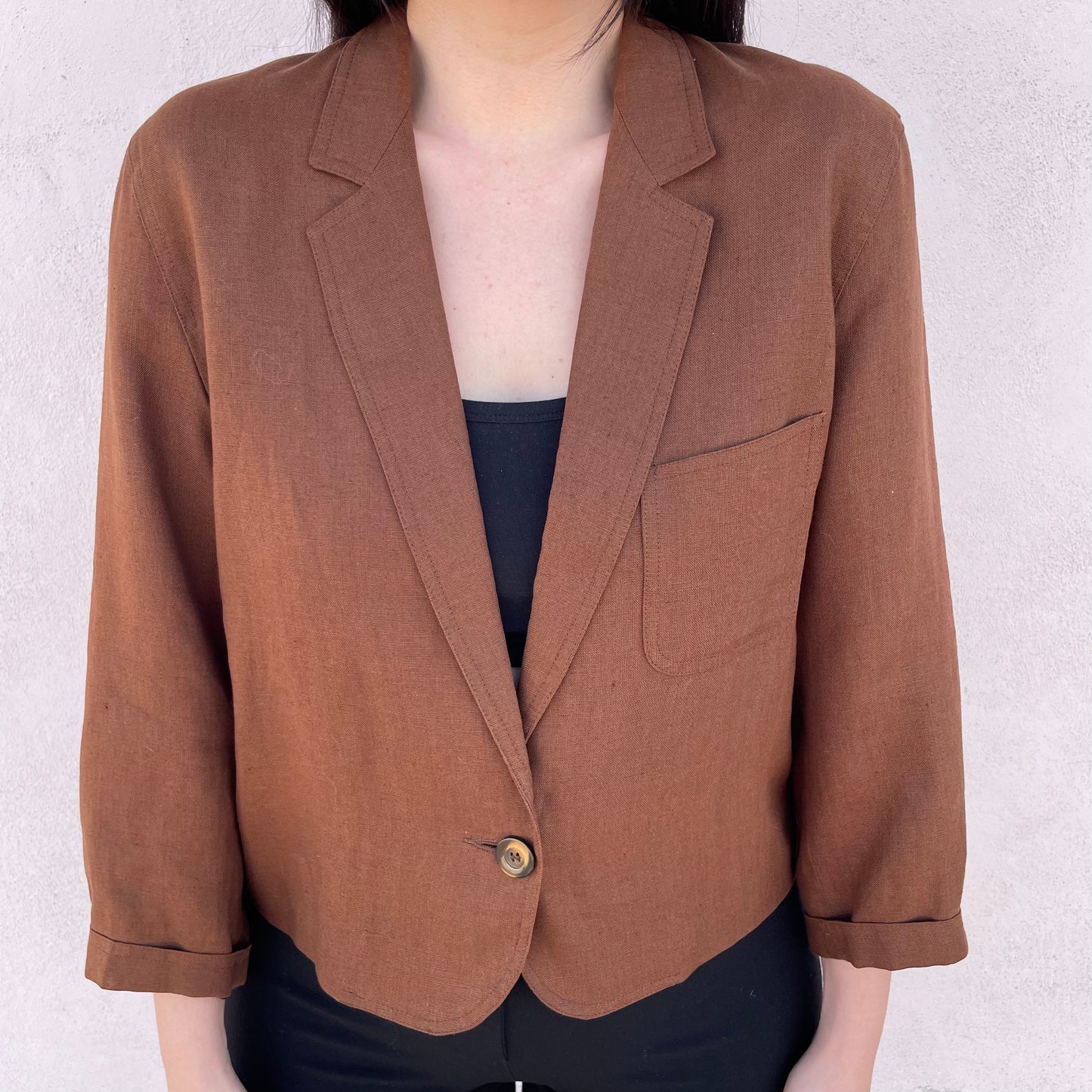 Blazer lino tabacco Marella