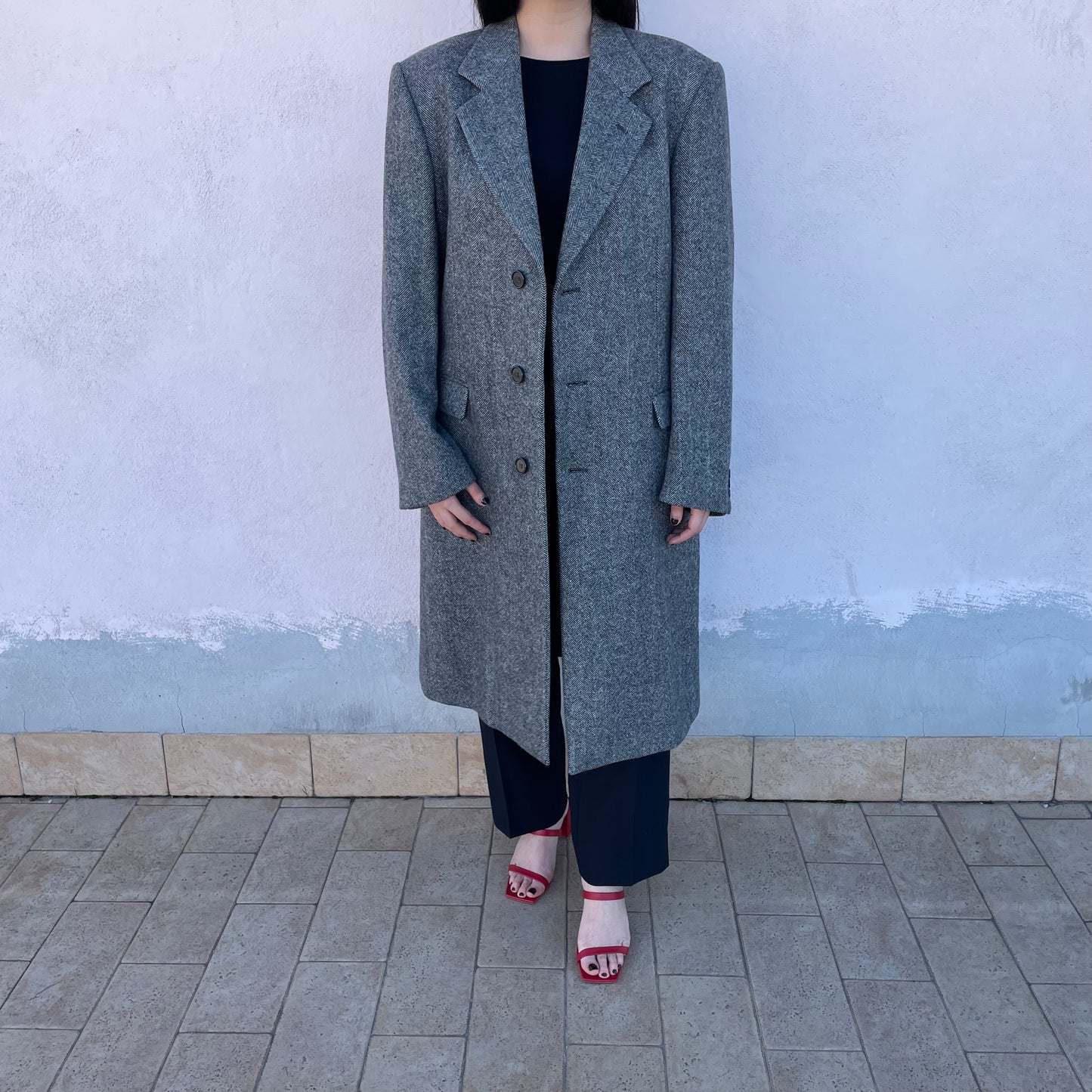 Cappotto herringbone