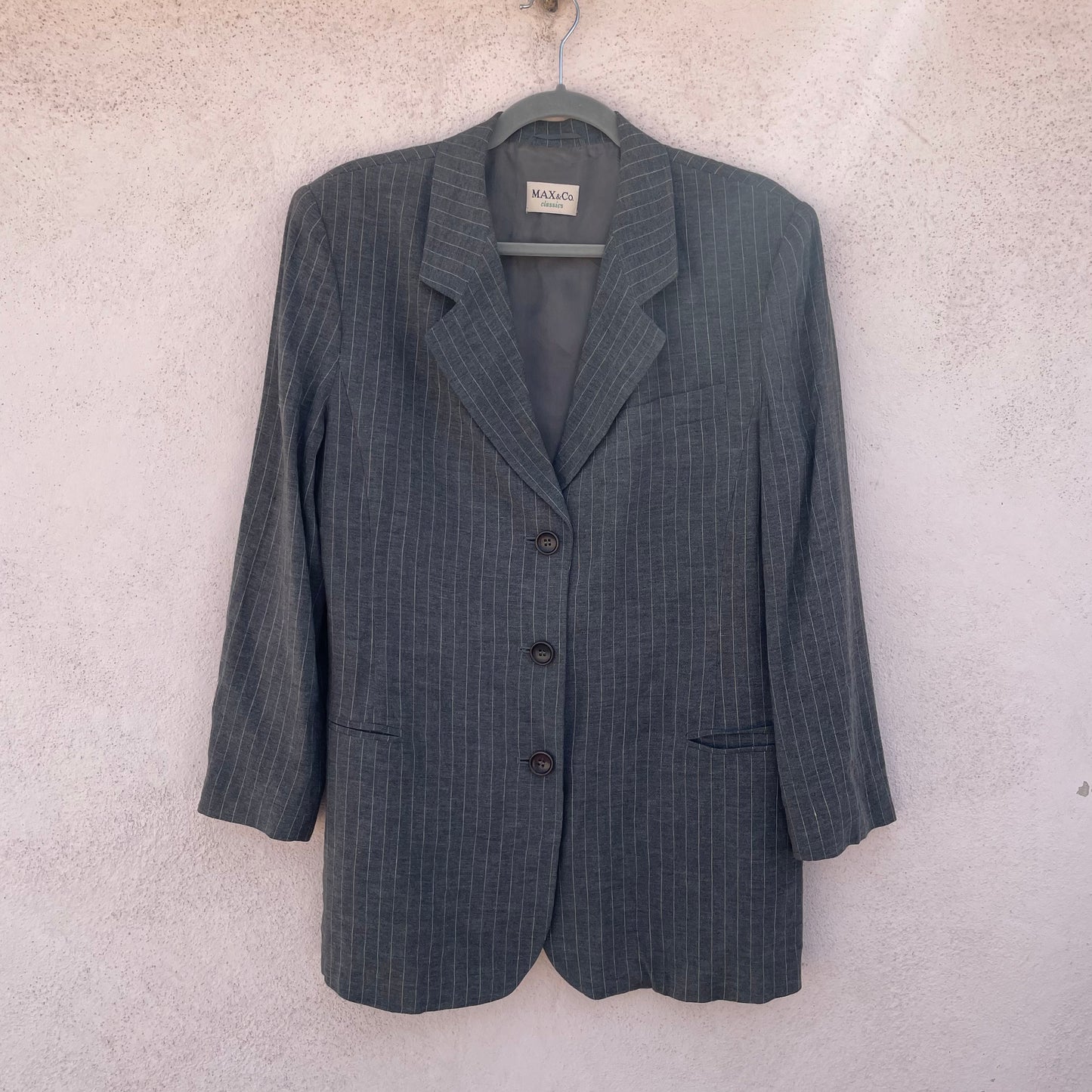 Blazer gessato lino Max&Co.