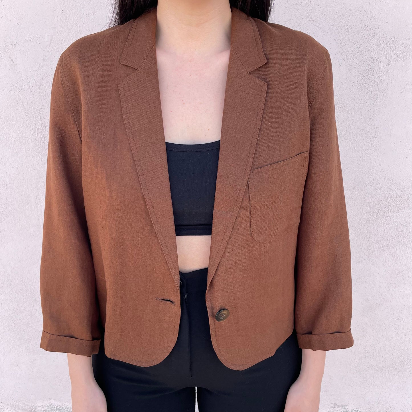 Blazer lino tabacco Marella