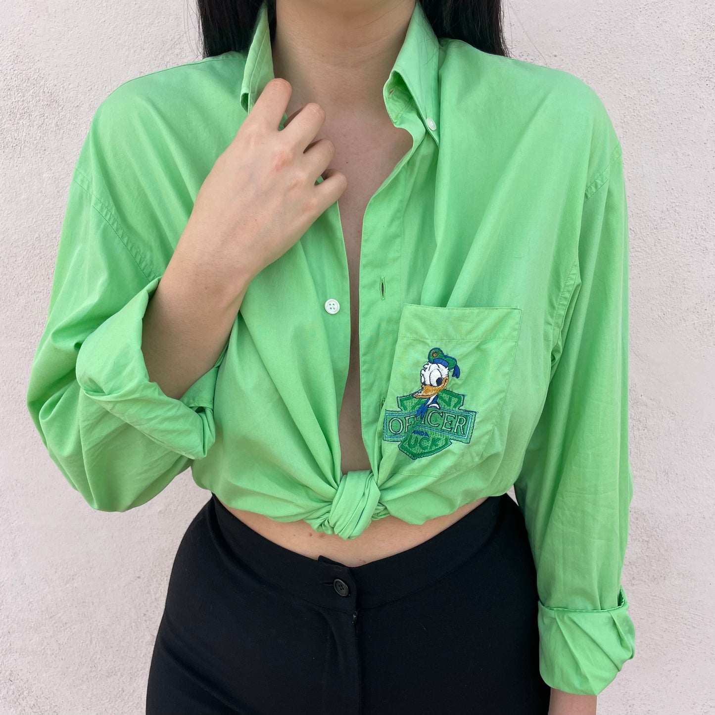 Camicia verde Iceberg Paperino