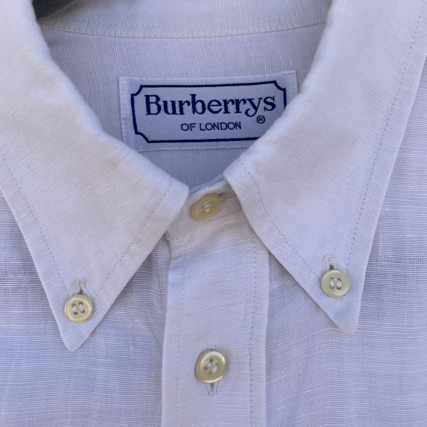 Camicia lino Burberry