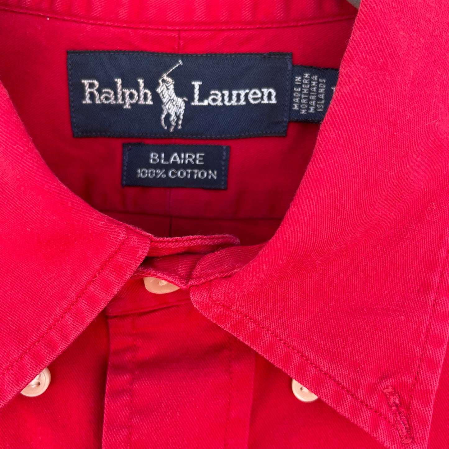 Camicia unisexy Ralph Lauren rossa