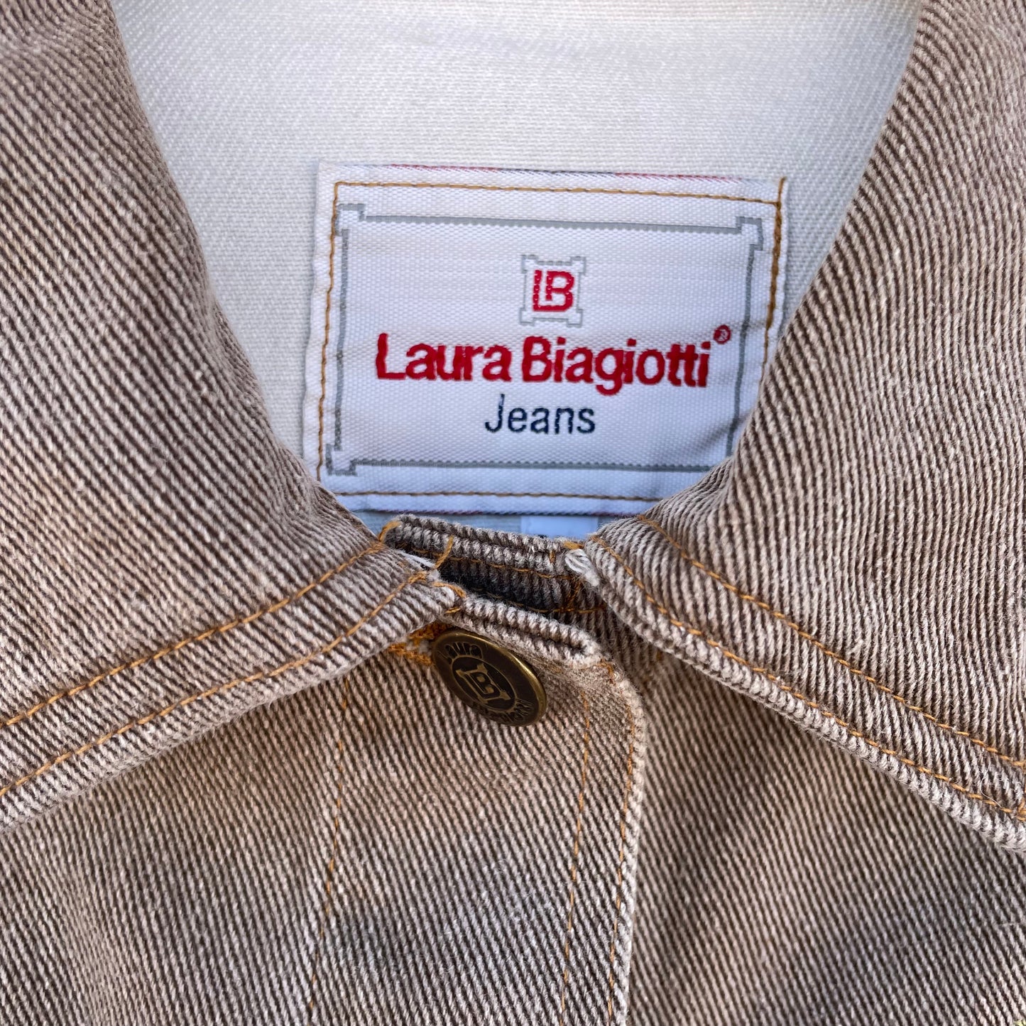 Giacca jeans tortora Biagiotti