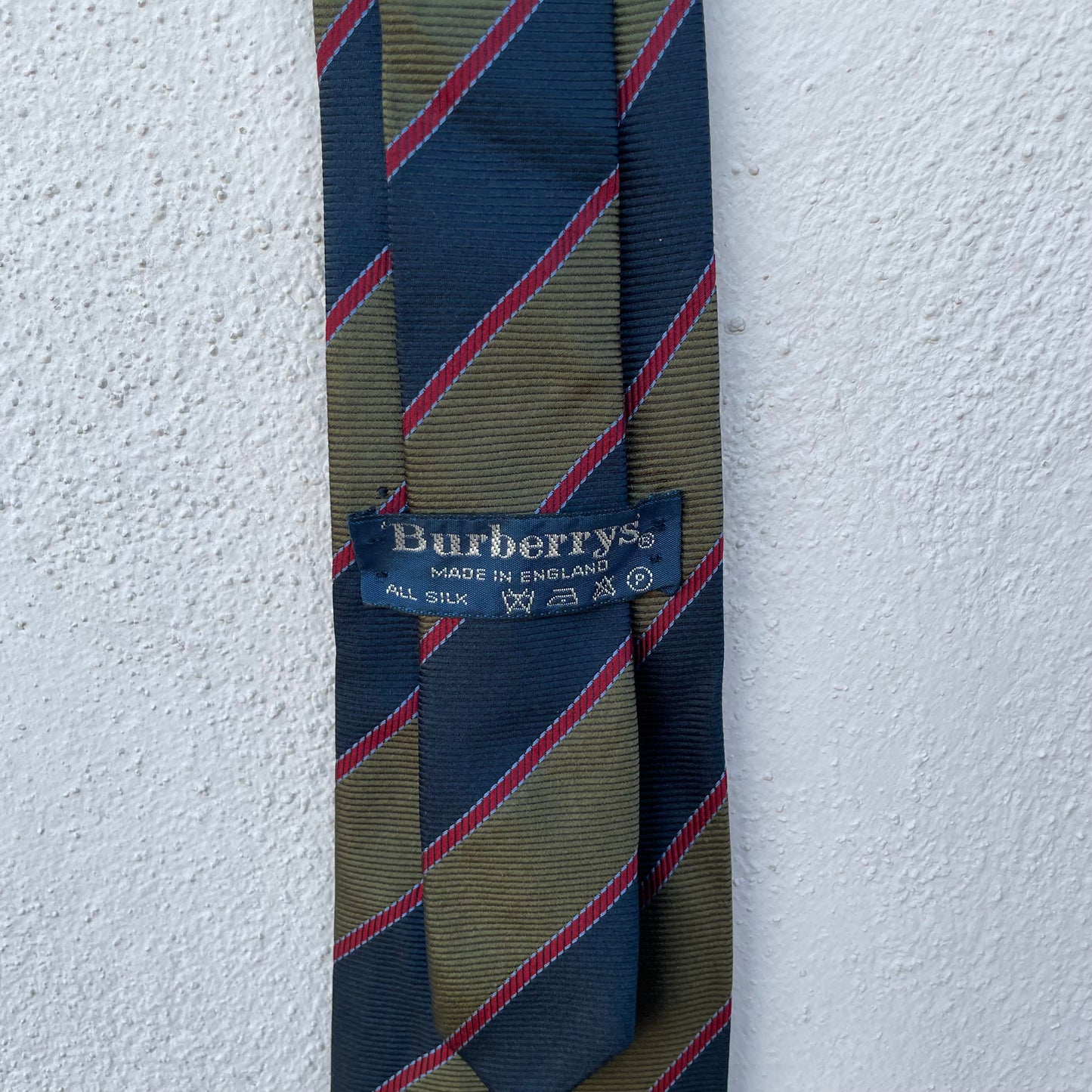 Cravatta regimental oliva Burberry