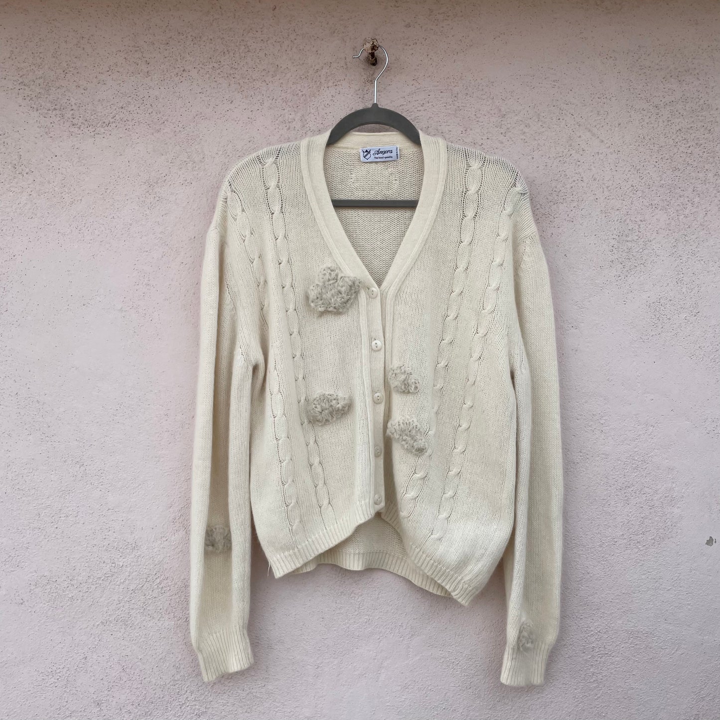 Cardigan panna nuvole