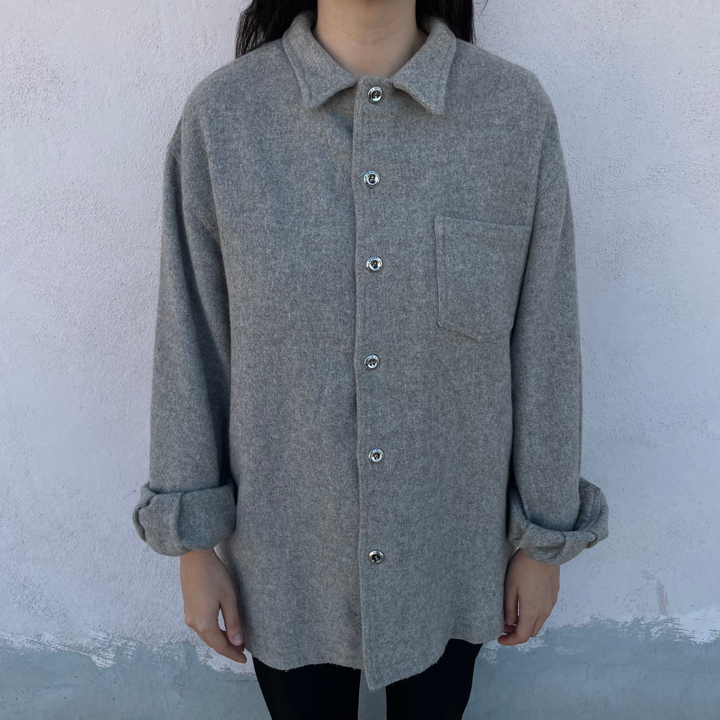 Overshirt Blumarine grigio chiaro