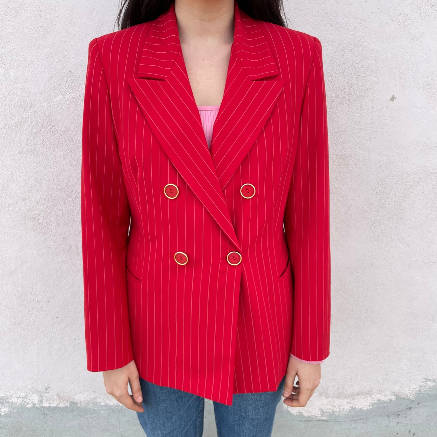 Blazer doppiopetto rosso