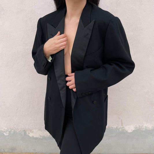 Blazer tuxedo nero