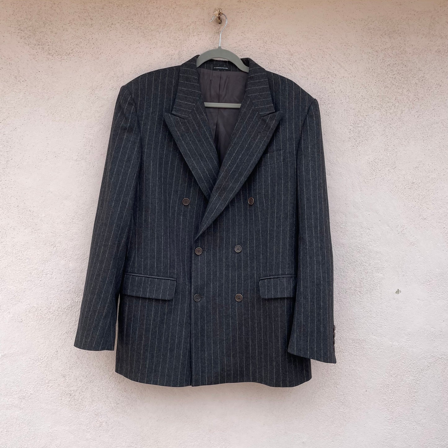 Blazer gessato grigio