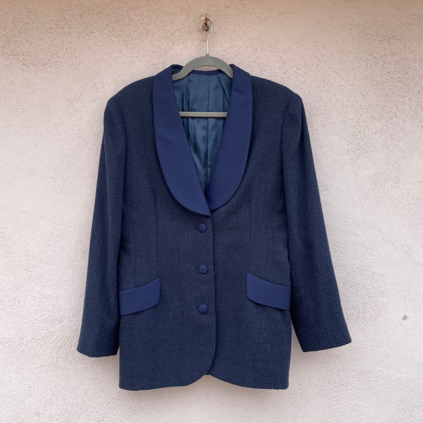 Blazer zigzag blu