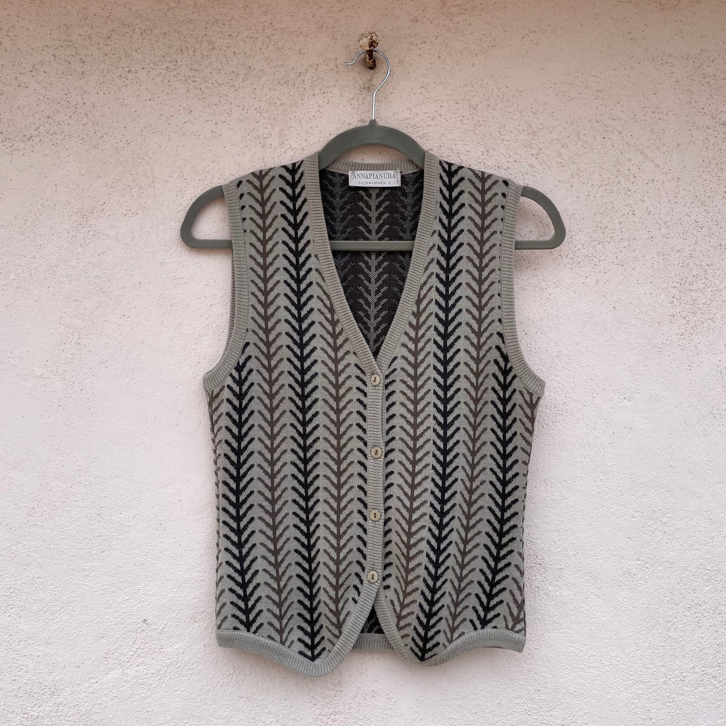 Gilet maglia ramage