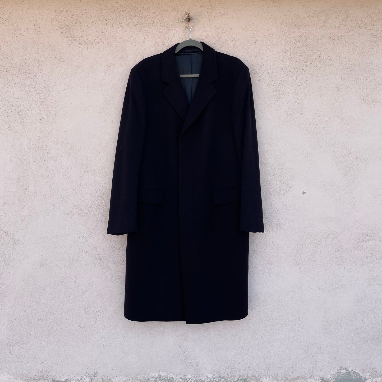 Cappotto blu inchiostro cashmere blend