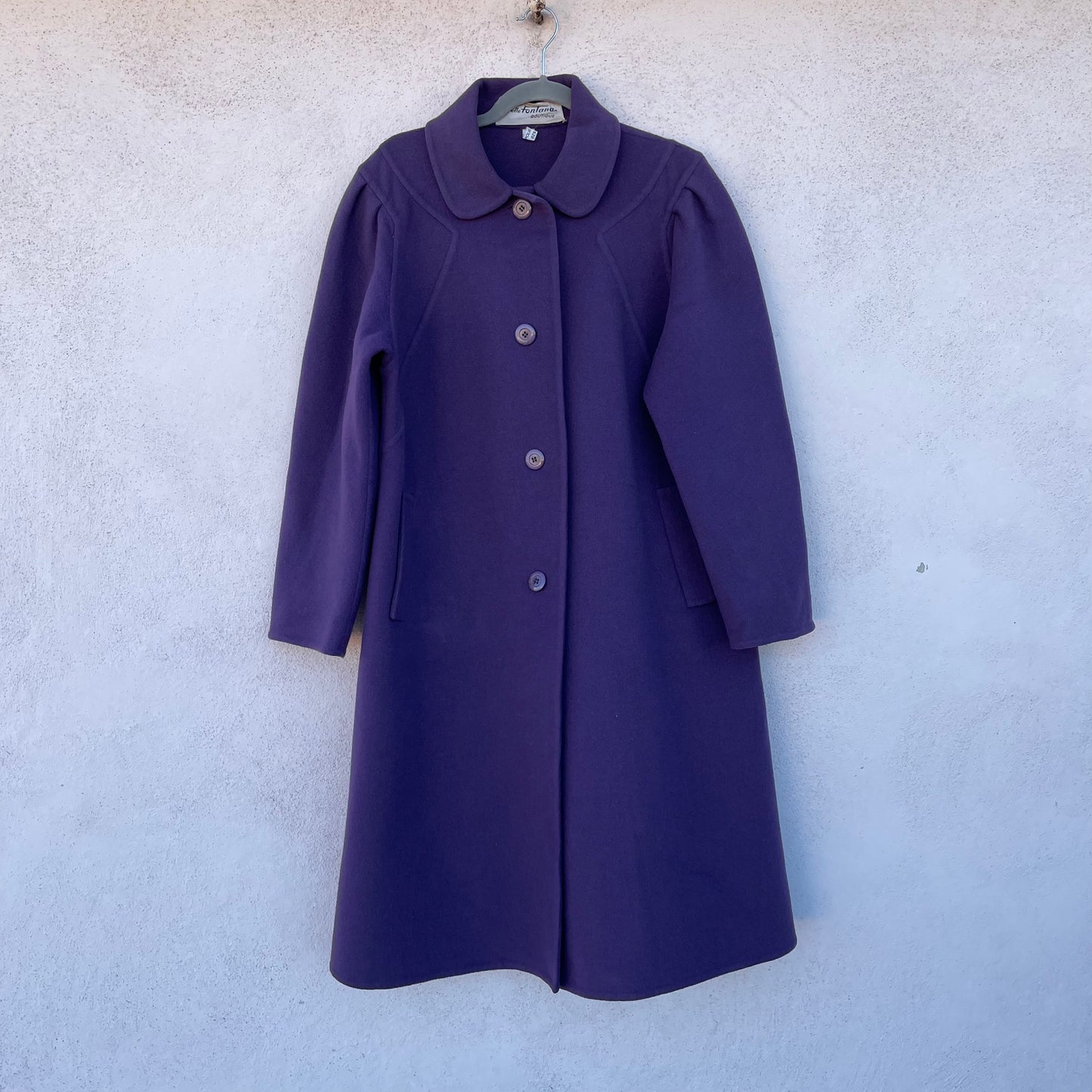 Cappotto viola Sorelle Fontana