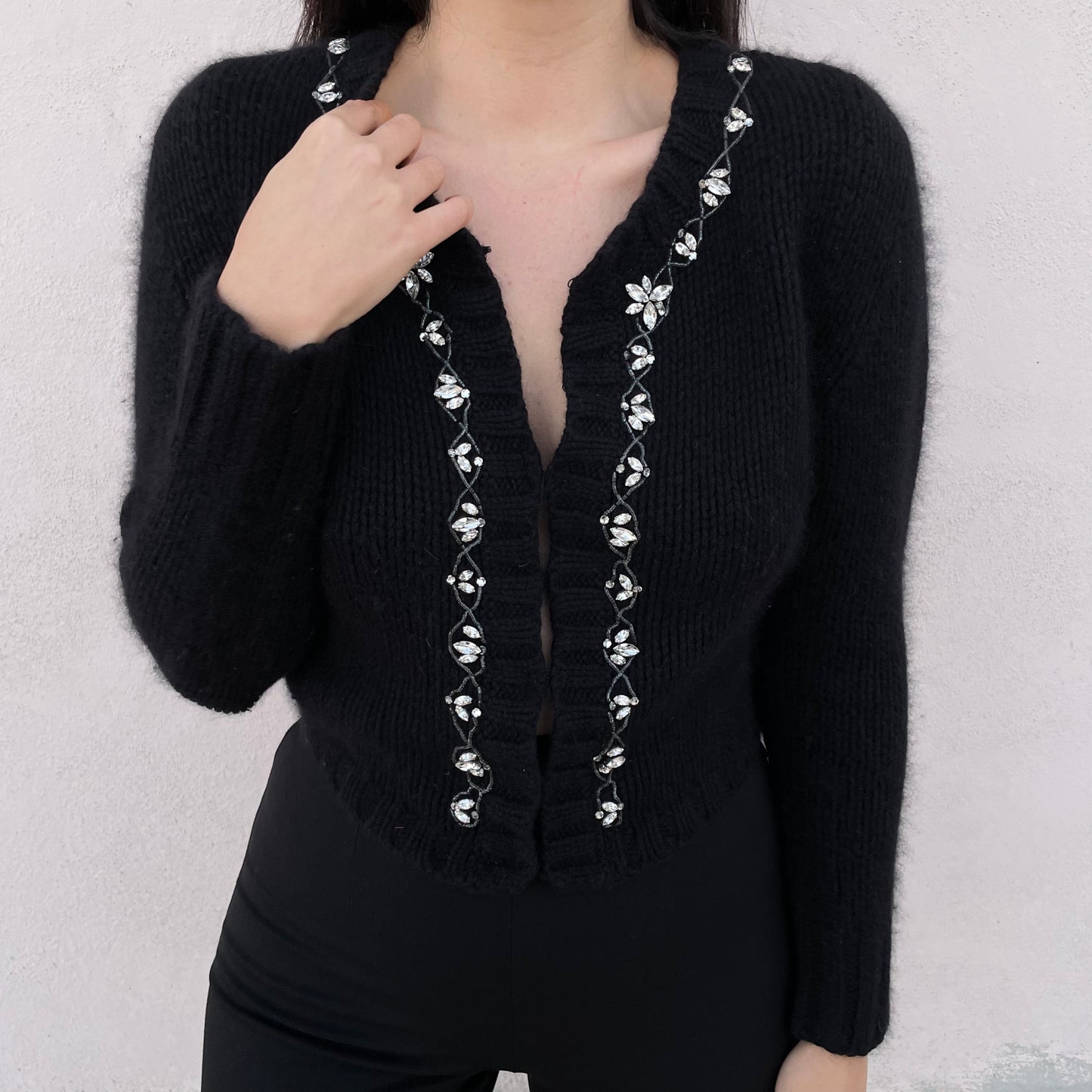 Cardigan strass Blumarine