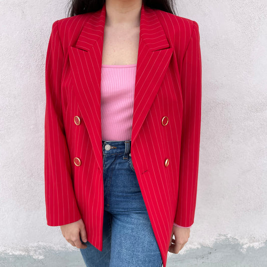 Blazer doppiopetto rosso